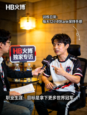 Faker接受HB火博独家专访，谈论训练与职业生涯