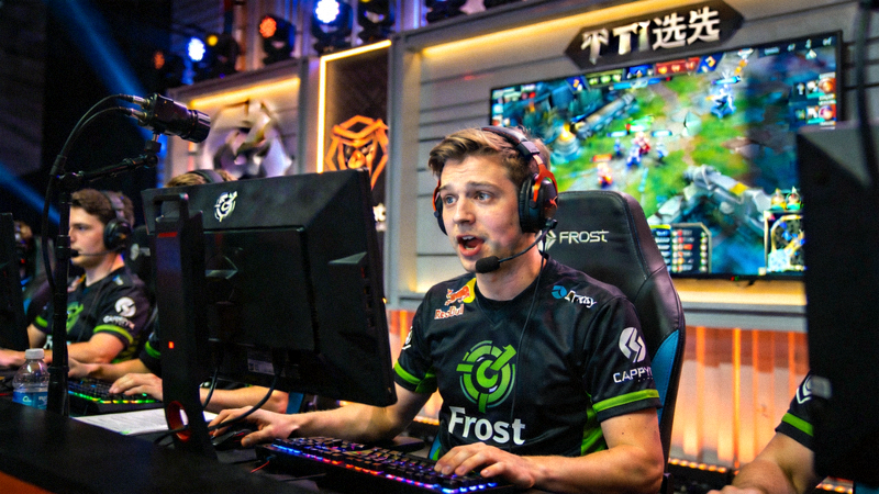 欧洲DOTA2新秀Carry选手'Frost'在TI预选赛中冷静指挥